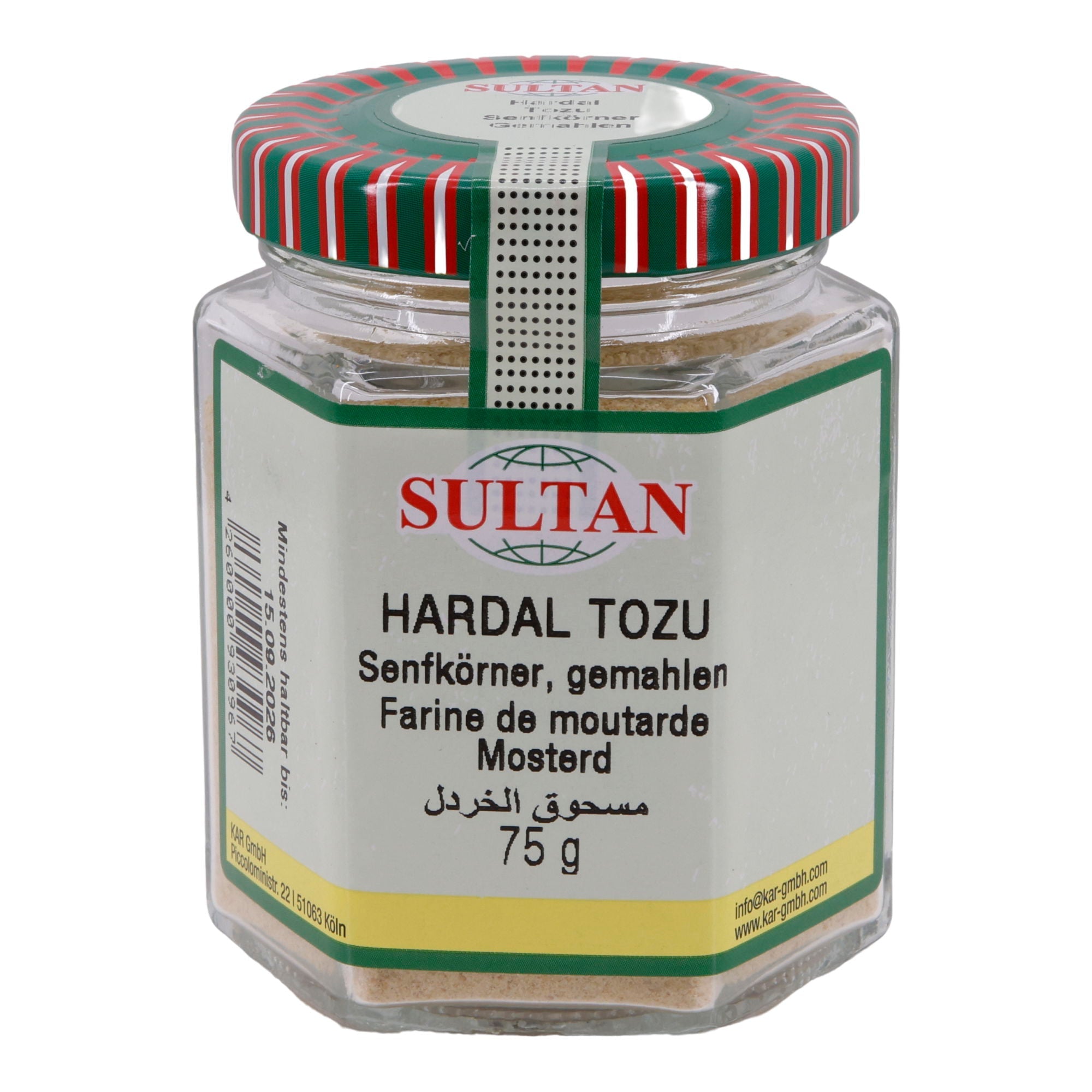 Senf Sultan | Hardal Tozu | Gemahlene Senfkörner | 75 g Glas SULTAN